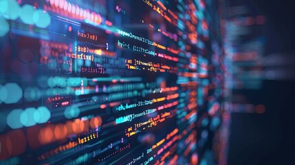 programming and code development abstract bright wallpaper