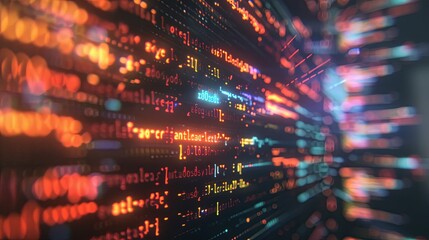 programming and code development abstract bright wallpaper