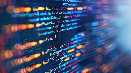 programming and code development abstract bright wallpaper