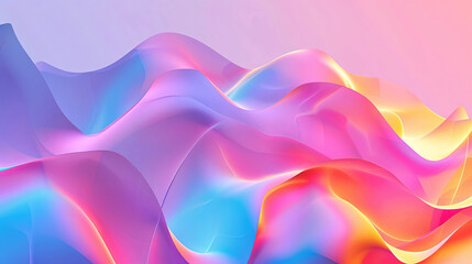 Wall Mural - vibrant verdismo style abstract background with flowing neon colors