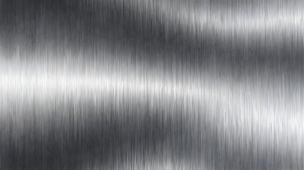 Metal silver texture background or aluminum brushed silver texture with reflection.Abstract background for wallpaper. Generative AI