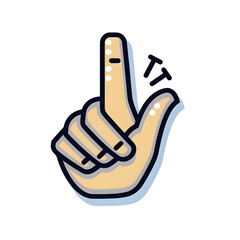 Poster - Hand cursor icon click. stock illustration.