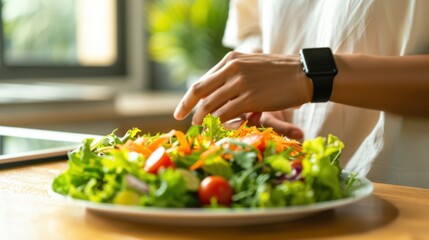 Wall Mural - The healthy vegetable salad