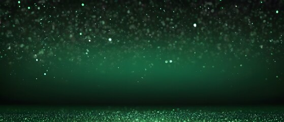 Wall Mural - Green particles background image
