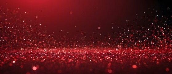 Wall Mural - Brilliant red particles background image
