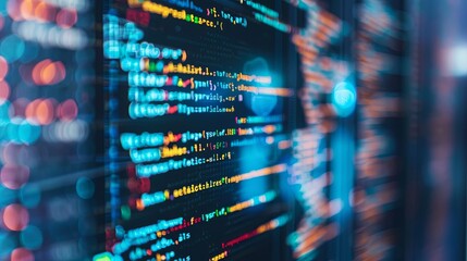 programming and code development abstract bright wallpaper