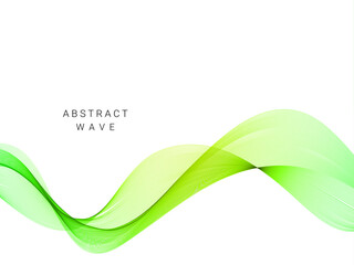 Wall Mural - abstract stylish green wave background