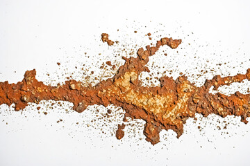 Wall Mural - Abstract rusty texture with white background