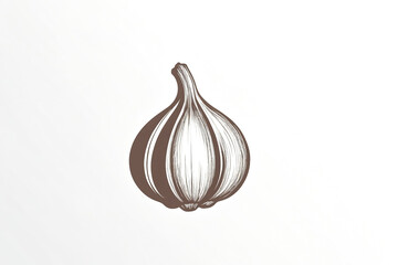 Poster - Garlic bulb sketch illustration