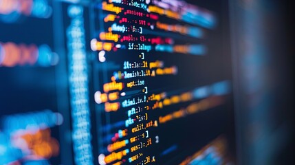 programming and code development abstract bright wallpaper