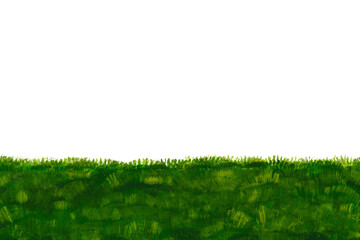 acrylic field green grass. Template banner, poster, packaging, postcard, print, web design. Hand Drawn illustration