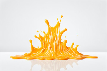 Wall Mural - Orange Liquid Splash