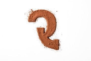 Sticker - Cocoa Powder Arrow