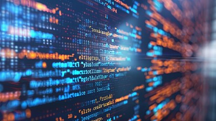 programming and code development abstract bright wallpaper