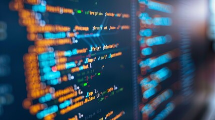 programming and code development abstract bright wallpaper