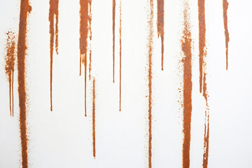 Sticker - Rust Stains on White Background