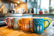 © VaCity - Colorful Morning Mugs in Cozy Kitchen