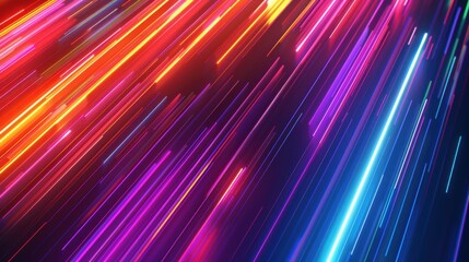 Wall Mural - A colorful, multi-colored line of light that is moving across the screen