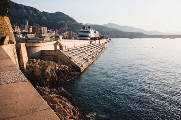 Wall Mural - Beautiful view on the Mediterranean Sea. Monaco.