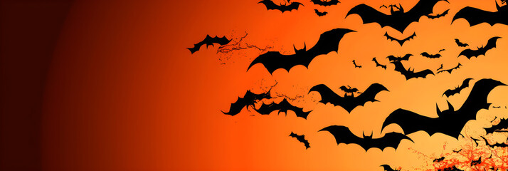 Wall Mural - Halloween, Spooky Bats