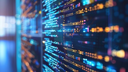 programming and code development abstract bright wallpaper