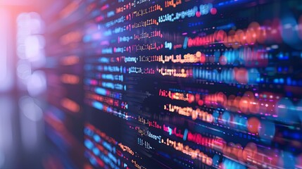 programming and code development abstract bright wallpaper