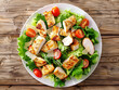 © lin - Poster picture of salad for light weight loss meal, salad, light meal for weight loss, chicken breast fitness meal