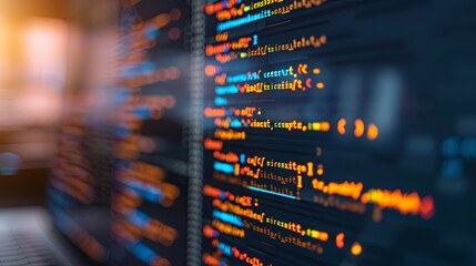 programming and code development abstract bright wallpaper