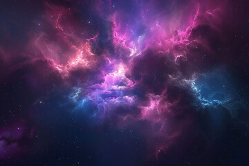 Colorful cosmic nebula shrouded in space dust, celestial wonders cosmic starry sky concept illustration