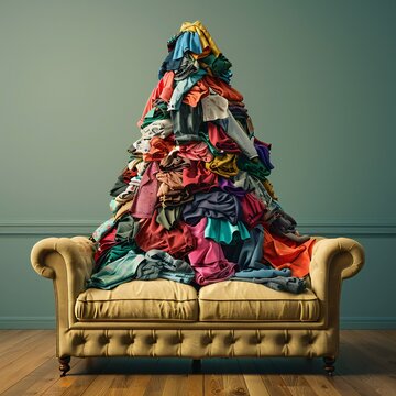 Clothes donation concept for diseased people Generative Ai 