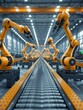 © Jardel Bassi - Group of Robotic Arms on Conveyor Belt in a Modern Factory