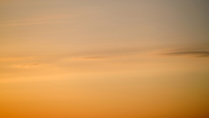 Wall Mural - A beautiful cloudscape of red and orange hues adorned the evening sky