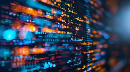 programming and code development abstract bright wallpaper