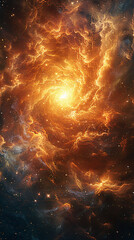 Wall Mural - Three-dimensional rendering of deep space galaxies in the universe, abstract concept wallpaper business PPT background