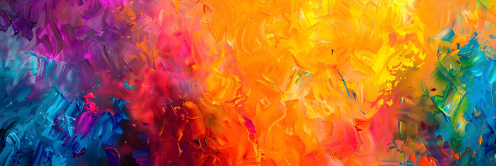 Aufkleber - Mesmerizing Colorful Abstract Art Vivid Fluid Brushstrokes Create Vibrant Textured Backdrop for Creative Expression and Expressive Imagination