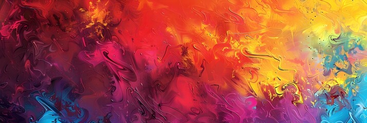 Aufkleber - Radiant Fusion of Color and Energy An Masterpiece Capturing the Essence of Unbridled Creativity and Dynamism