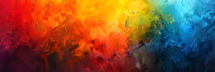 Leinwandbilder - Vibrant Abstract Artwork Bursting with Emotion and Creativity