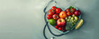 © Hound - Nutritional food for heart health wellness by cholesterol diet and healthy nutrition eating with clean fruits and vegetables in heart dish by nutritionist and doctor recommended for patient well-being