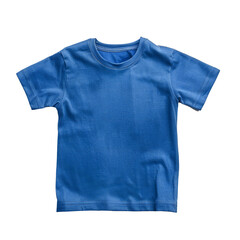 Canvas Print - Studio photo of blue kids t shirt on transparent background with alpha channel Generative Ai 