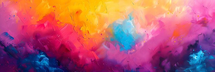 Aufkleber - Vibrant Chromatic Dreamscape An Abstract Journey through Color and Emotion