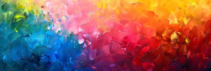 Poster - Vibrant Chromatic Explosion Captivating Abstract Art of Dynamic Color Harmony and Emotional Immersion
