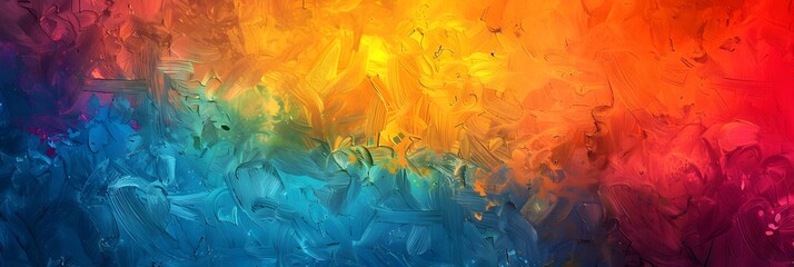 Aufkleber - Vibrant Chromatic Explosion of Creative Energy and Passion
