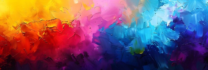 Aufkleber - Vibrant Explosion of Colors An Abstract Journey Through Texture Movement and Emotion