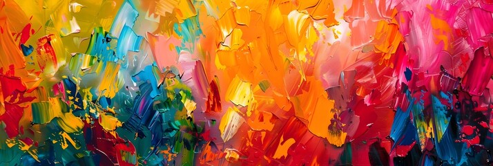 Poster - Vibrant Expression A Captivating Explosion of Colors and Emotions