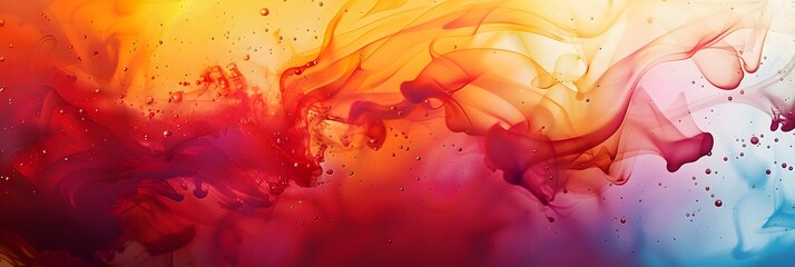 Fototapete - Vibrant Fluid Explosion of Colorful Abstract Art