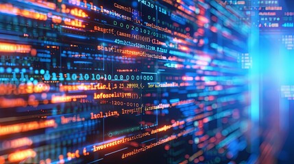 programming and code development abstract bright wallpaper