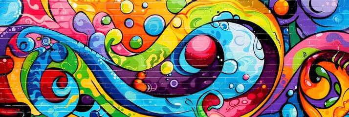 Aufkleber - Vibrant Kaleidoscopic Explosion of Color and Shapes a Surreal and Imaginative Digital