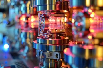Aufkleber - a close up of a computer mother board, Study the physics of semiconductors