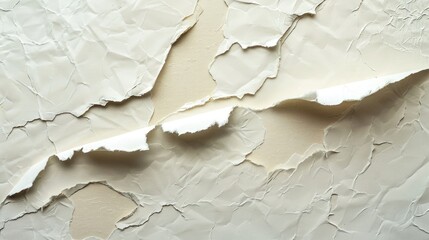 Wall Mural - Texture of a Paper with Torn and Ripped Corner