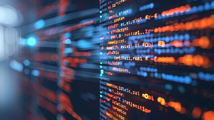 programming and code development abstract bright wallpaper